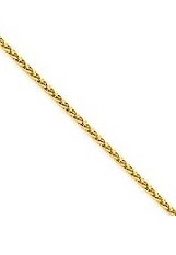 outstanding real gold 1.75mm parisian wheat childrens bracelet